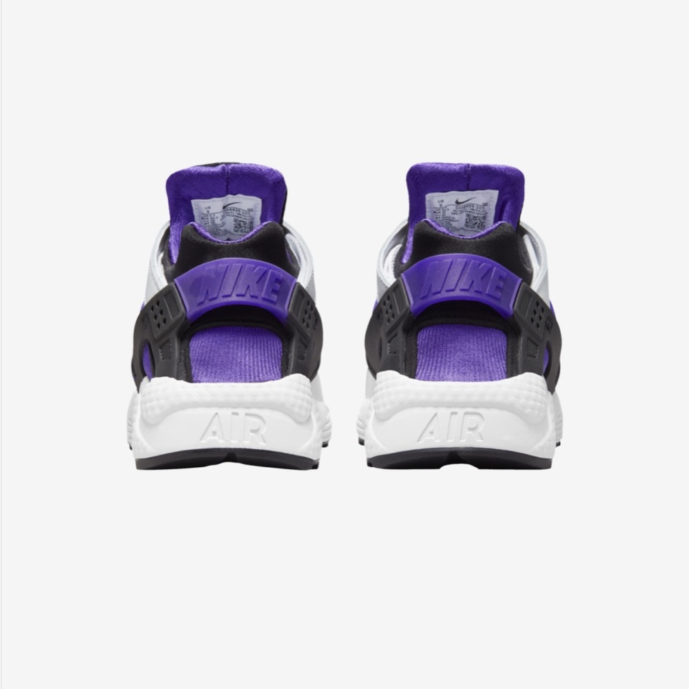 🆕Nike Huarache ⚡️💜| W Size 7| BRAND NEW 👟| Black,White & Electric Violet - Picture 5 of 7